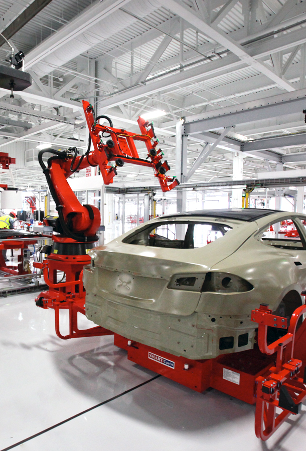 Tesla automation and fabrication